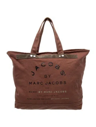 Pre-owned Marc By Marc Jacobs Canvas Tote In Brown