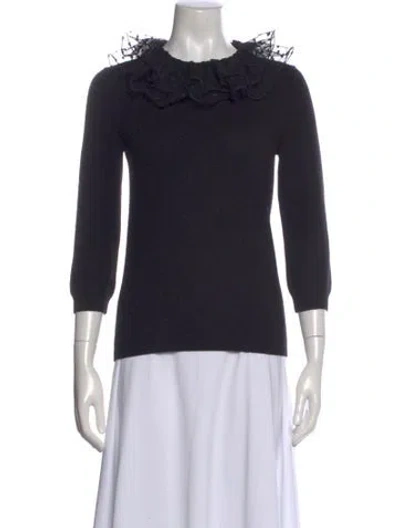 Pre-owned Marc By Marc Jacobs Cashmere Crew Neck Sweater In Black