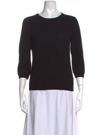 Pre-owned Marc By Marc Jacobs Cashmere Crew Neck Sweater In Black