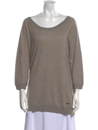 Pre-owned Marc By Marc Jacobs Cashmere Scoop Neck Sweater In Brown