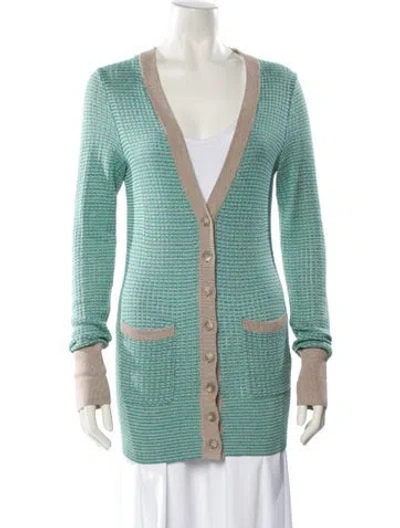 Pre-owned Marc By Marc Jacobs Cashmere Striped Sweater In Blue