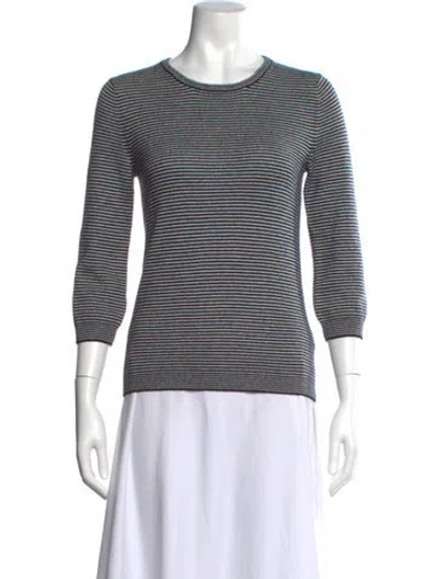 Pre-owned Marc By Marc Jacobs Cashmere Striped Sweater In Blue