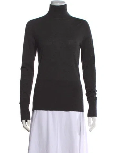 Pre-owned Marc By Marc Jacobs Cashmere Turtleneck Sweater In Grey