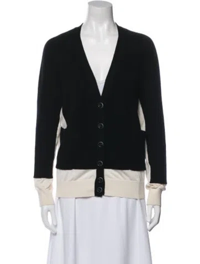 Pre-owned Marc By Marc Jacobs Cashmere V-neck Sweater In Black