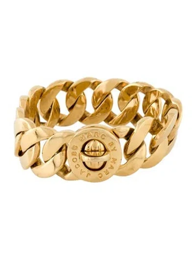 Pre-owned Marc By Marc Jacobs Chain Link 'katie' Turnlock Bracelet, 8" In Multi