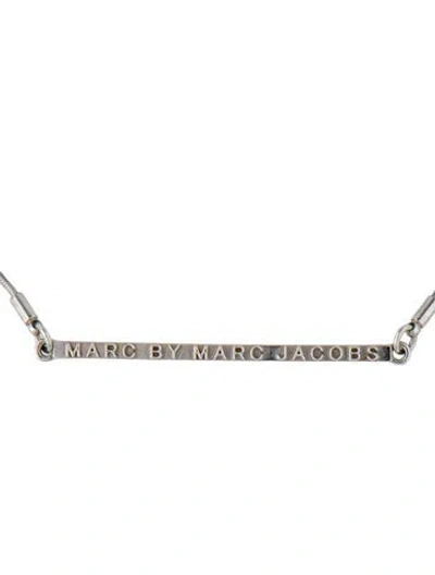 Pre-owned Marc By Marc Jacobs Chain Necklace, 18.75" In Silver