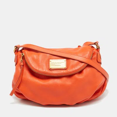 Pre-owned Marc By Marc Jacobs Classic Q Natasha Orange Leather Crossbody Bag