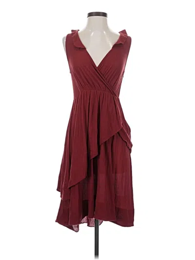 Pre-owned Marc By Marc Jacobs Cocktail Dress In Burgundy
