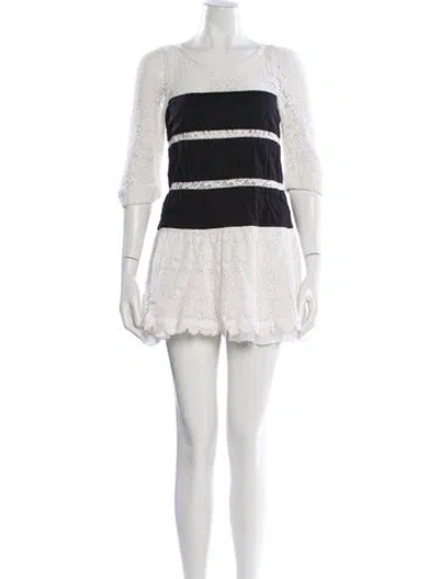 Pre-owned Marc By Marc Jacobs Colorblock Pattern Mini Dress In Neutral
