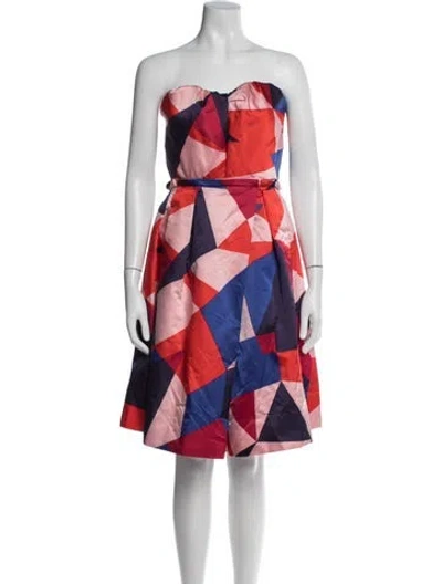 Pre-owned Marc By Marc Jacobs Colorblock Pattern Mini Dress In Pink