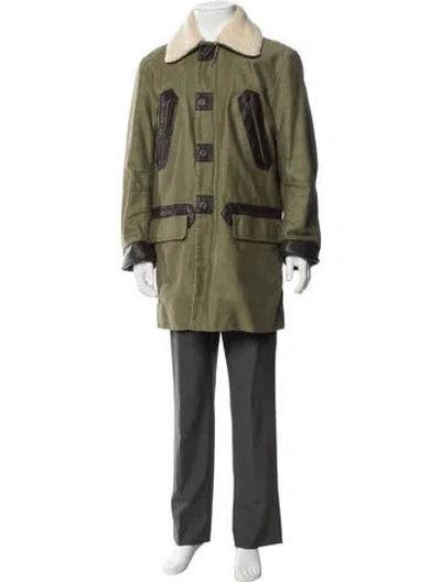 Pre-owned Marc By Marc Jacobs Colorblock Pattern Parka In Green