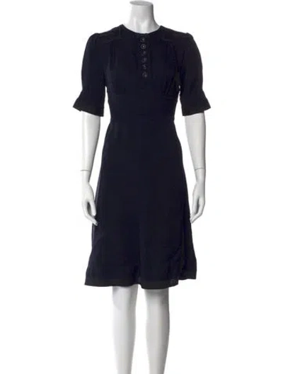 Pre-owned Marc By Marc Jacobs Crew Neck Knee-length Dress In Black
