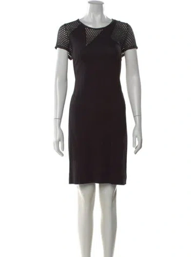 Pre-owned Marc By Marc Jacobs Crew Neck Knee-length Dress In Black