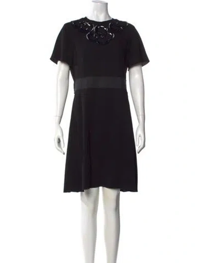 Pre-owned Marc By Marc Jacobs Crew Neck Knee-length Dress In Black