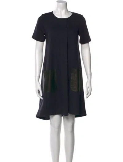 Pre-owned Marc By Marc Jacobs Crew Neck Knee-length Dress In Blue