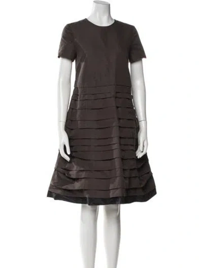 Pre-owned Marc By Marc Jacobs Crew Neck Knee-length Dress In Grey