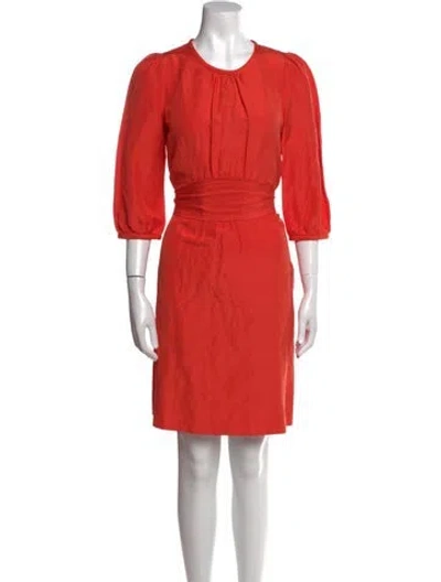 Pre-owned Marc By Marc Jacobs Crew Neck Knee-length Dress In Orange