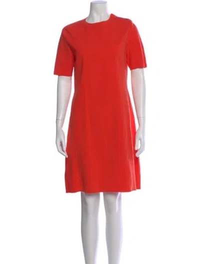 Pre-owned Marc By Marc Jacobs Crew Neck Knee-length Dress In Orange