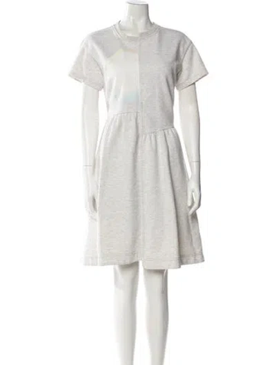 Pre-owned Marc By Marc Jacobs Crew Neck Knee-length Dress In White