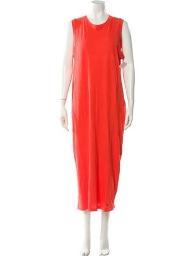 Pre-owned Marc By Marc Jacobs Crew Neck Long Dress In Orange