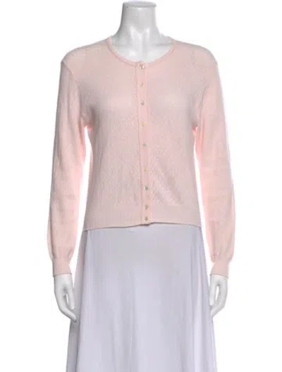 Pre-owned Marc By Marc Jacobs Crew Neck Long Sleeve Top In Pink