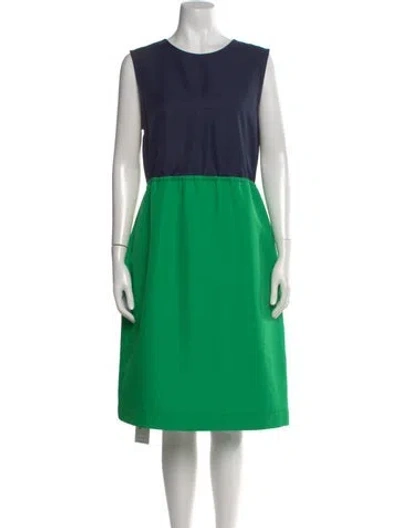Pre-owned Marc By Marc Jacobs Crew Neck Midi Length Dress In Multi