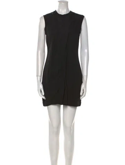 Pre-owned Marc By Marc Jacobs Crew Neck Mini Dress In Black