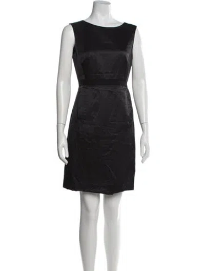 Pre-owned Marc By Marc Jacobs Crew Neck Mini Dress In Black