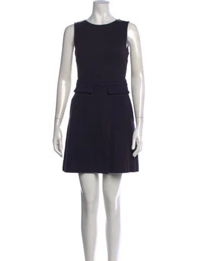 Pre-owned Marc By Marc Jacobs Crew Neck Mini Dress In Black/blue
