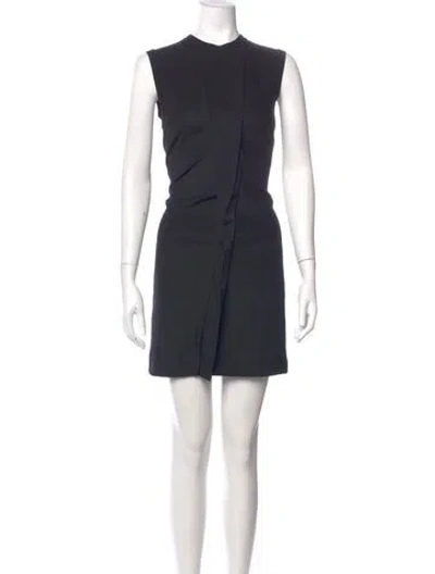 Pre-owned Marc By Marc Jacobs Crew Neck Mini Dress In Blue