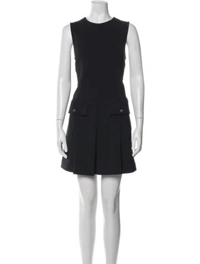 Pre-owned Marc By Marc Jacobs Crew Neck Mini Dress In Blue