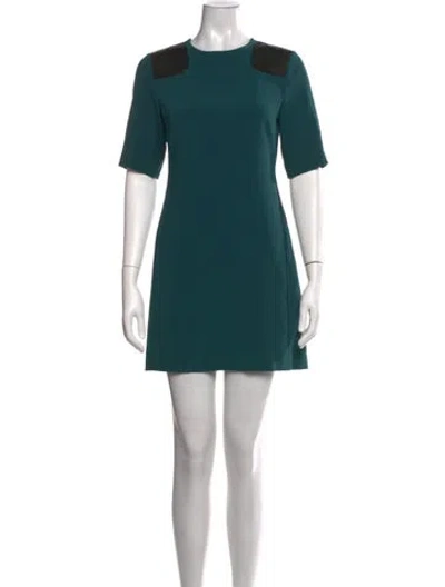 Pre-owned Marc By Marc Jacobs Crew Neck Mini Dress In Green