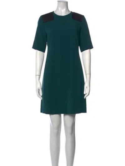 Pre-owned Marc By Marc Jacobs Crew Neck Mini Dress In Green