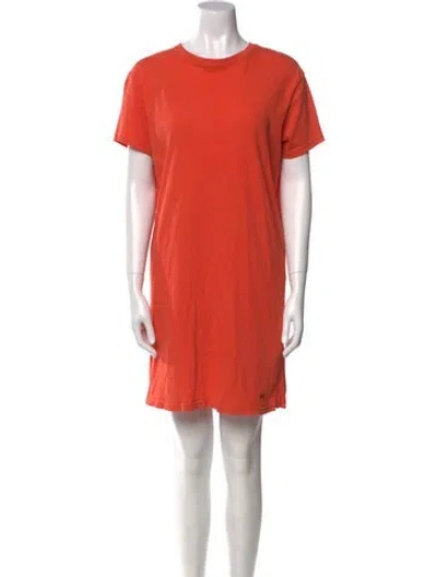 Pre-owned Marc By Marc Jacobs Crew Neck Mini Dress In Orange
