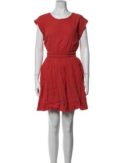 Pre-owned Marc By Marc Jacobs Crew Neck Mini Dress In Orange