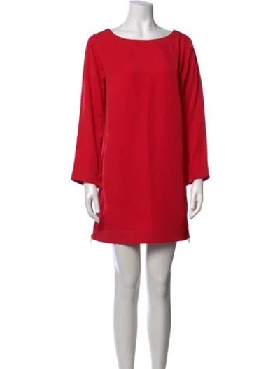 Pre-owned Marc By Marc Jacobs Crew Neck Mini Dress In Red
