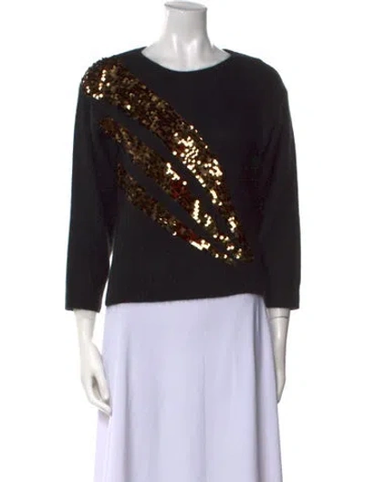 Pre-owned Marc By Marc Jacobs Crew Neck Sweater In Black