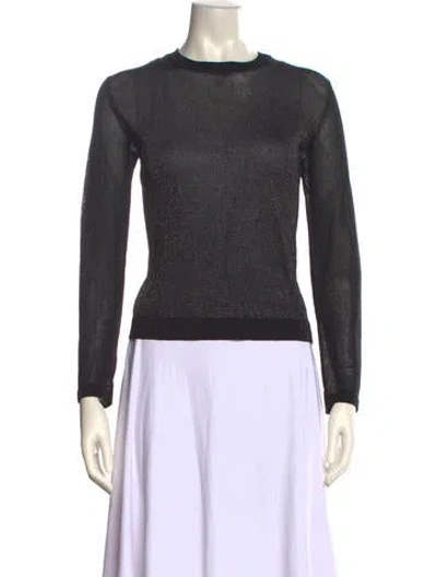 Pre-owned Marc By Marc Jacobs Crew Neck Sweater In Black