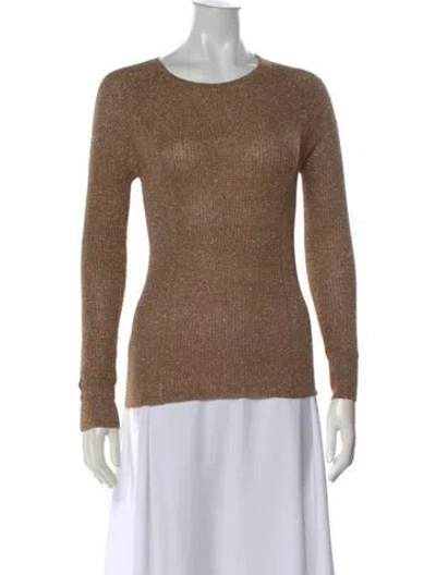 Pre-owned Marc By Marc Jacobs Crew Neck Sweater In Gold