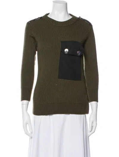 Pre-owned Marc By Marc Jacobs Crew Neck Sweater In Green