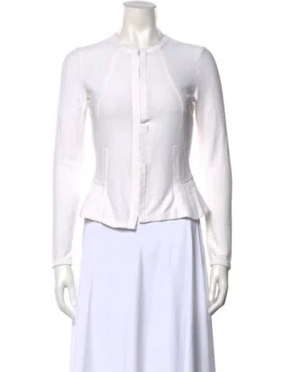 Pre-owned Marc By Marc Jacobs Crew Neck Sweater In White