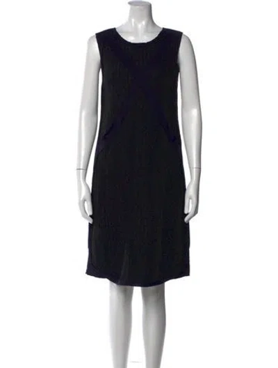 Pre-owned Marc By Marc Jacobs Crochet Knee-length Dress In Black