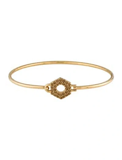 Pre-owned Marc By Marc Jacobs Crystal Bangle Bracelet, 6.5" In Multi