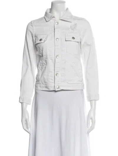 Pre-owned Marc By Marc Jacobs Denim Jacket In White