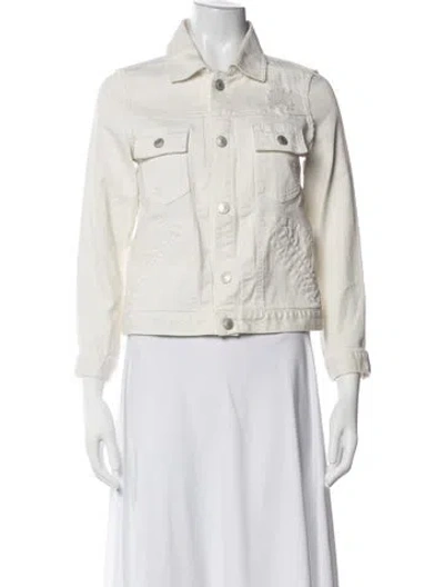 Pre-owned Marc By Marc Jacobs Denim Jacket In White