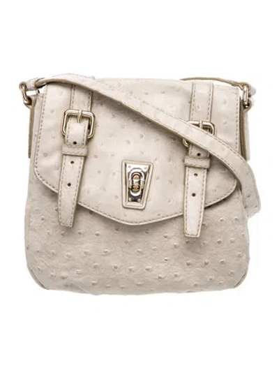 Pre-owned Marc By Marc Jacobs Embossed Leather Crossbody Bag In Neutral