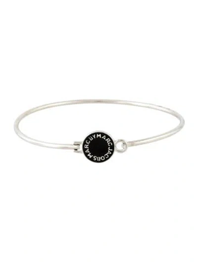 Pre-owned Marc By Marc Jacobs Enamel The Button Hinged Bracelet, 8" In Multicolor