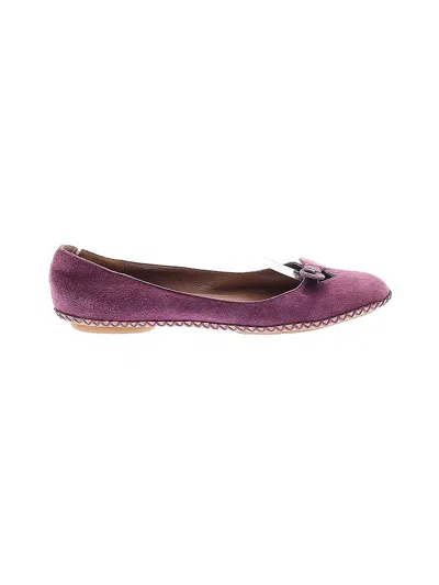 Pre-owned Marc By Marc Jacobs Flats In Purple