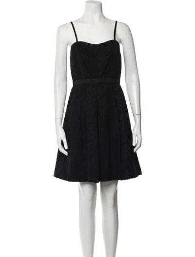 Pre-owned Marc By Marc Jacobs Floral Print Mini Dress In Black