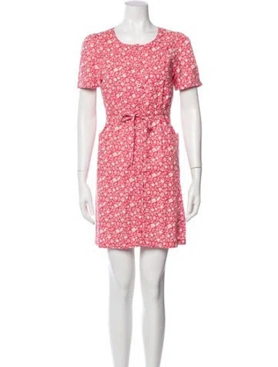 Pre-owned Marc By Marc Jacobs Floral Print Mini Dress In Multi
